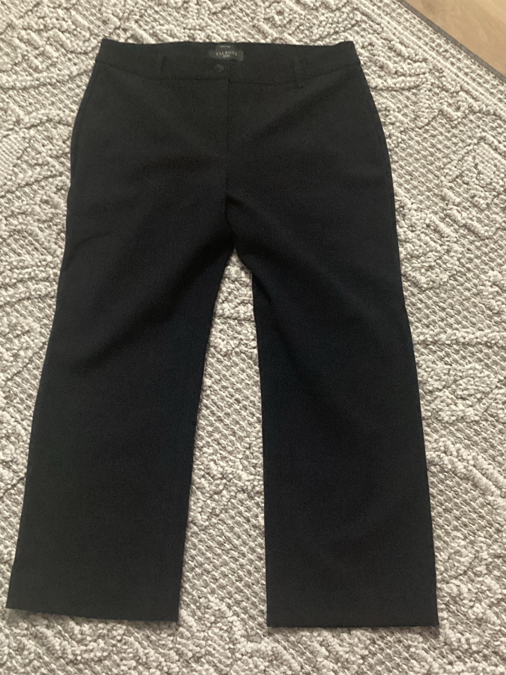 Talbots Petite Black Wide-Leg Pants